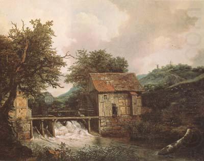 Jacob van Ruisdael Two Watermills and an open Sluice near Singraven (mk08) china oil painting image